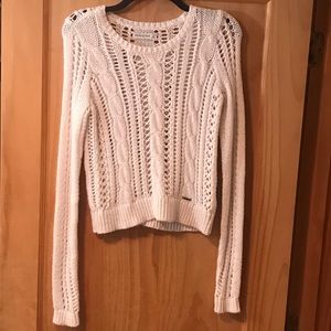 White Abercrombie and Fitch sweater